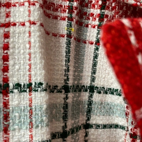 NWOT AT Factory Multi Plaid Long Blazer Jacket - Picture 2 of 6